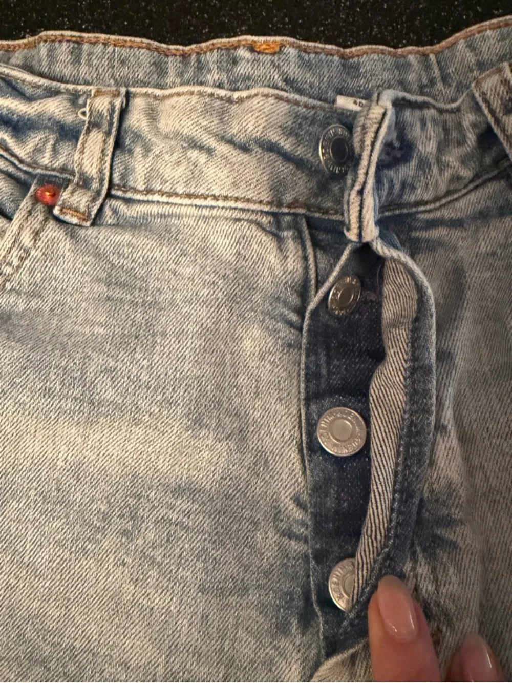 H&M denim shorts in blue color